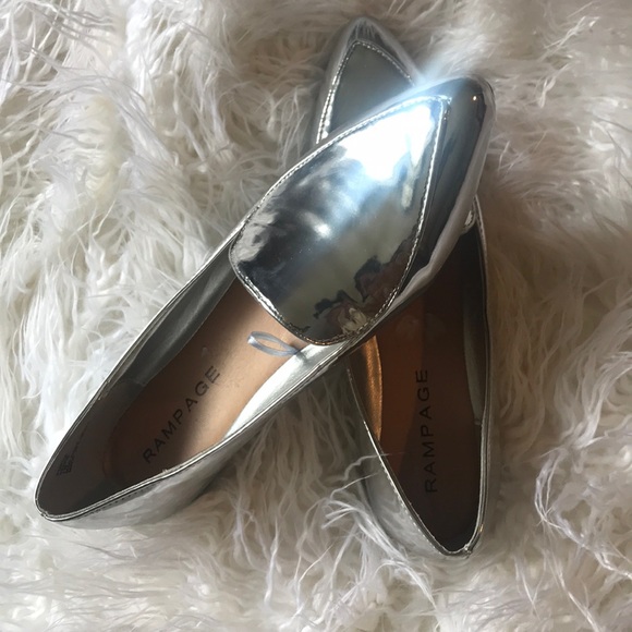 Rampage Shoes - Silver loafers